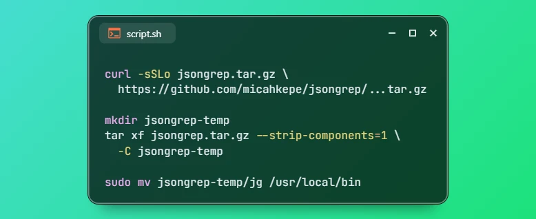 Install jsongrep on Ubuntu 26.04
