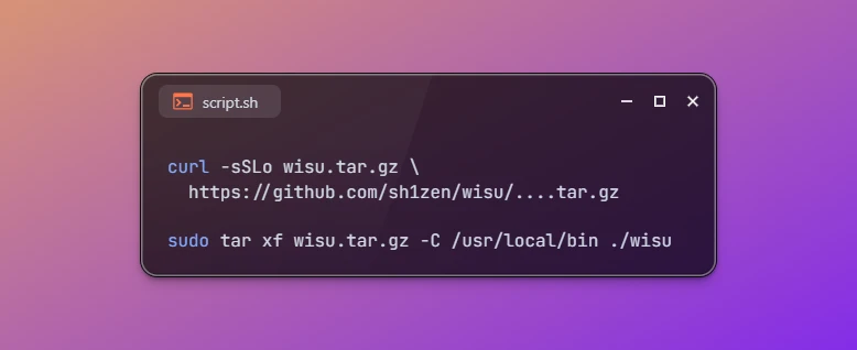 Install wisu on Ubuntu 26.04