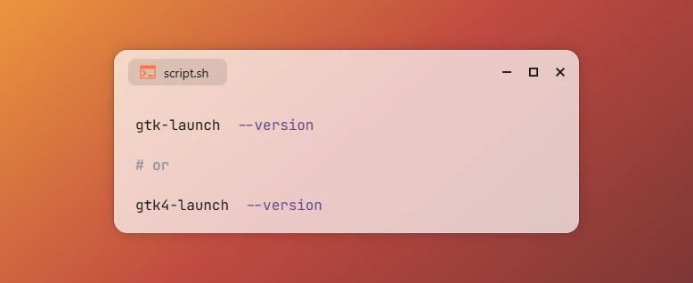 Check GTK Version on Linux