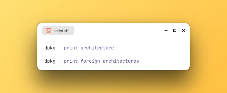 Check Host and Foreign Architectures using dpkg
