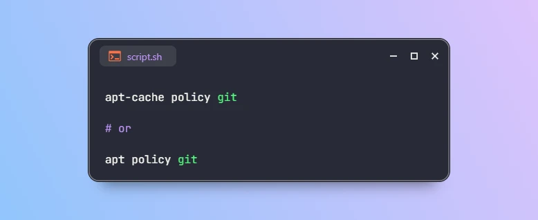 Check Which Repository Provides Package using APT