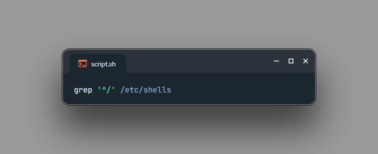 Get Available Shells on Linux
