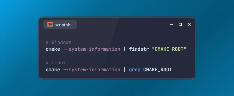 Get CMake Built-in Modules Location