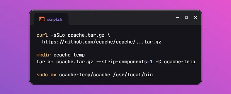 Install Ccache on Ubuntu 26.04