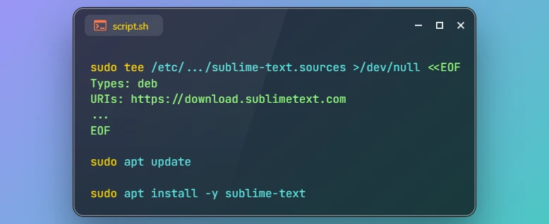 Install Sublime Text on Ubuntu 26.04