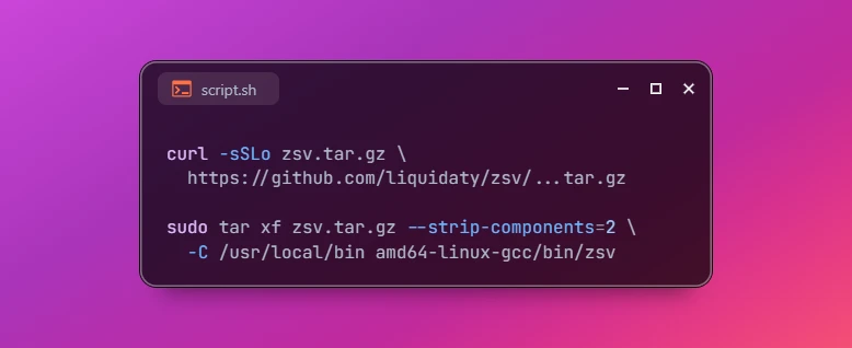 Install zsv CSV Processing Tool on Ubuntu 26.04