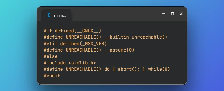 Mark Unreachable Code in C