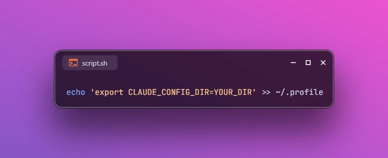 Change Claude Code Configuration Directory on Linux