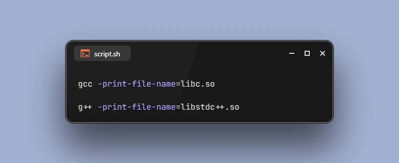 Get Library Path that gcc or g++ Compiler Would Use for Linking