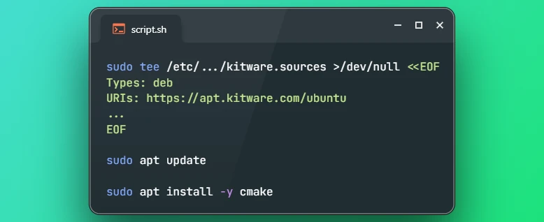 Install CMake on Ubuntu 26.04