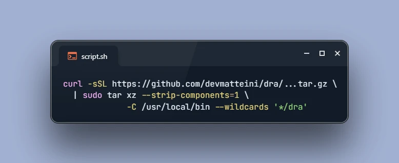 Install DRA GitHub Release Asset Downloader on Ubuntu 26.04