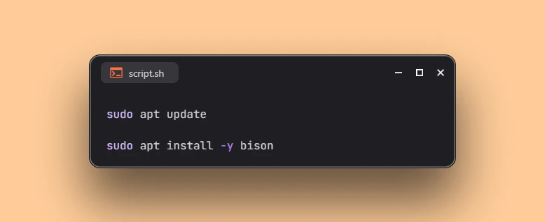 Install GNU Bison on Ubuntu 26.04