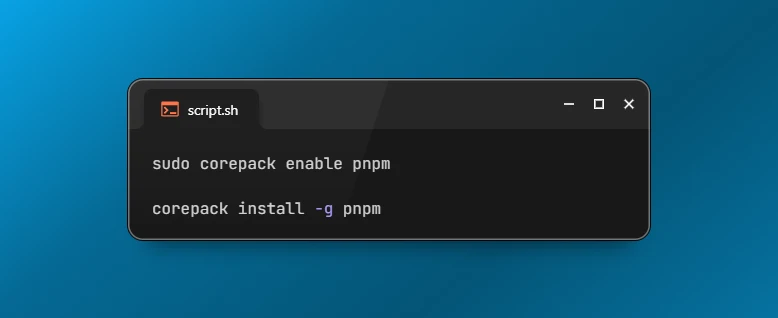 Install pnpm on Ubuntu 26.04