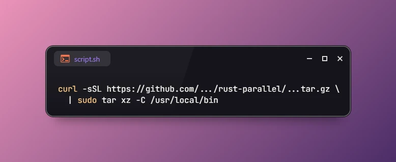 Install rust-parallel on Ubuntu 26.04