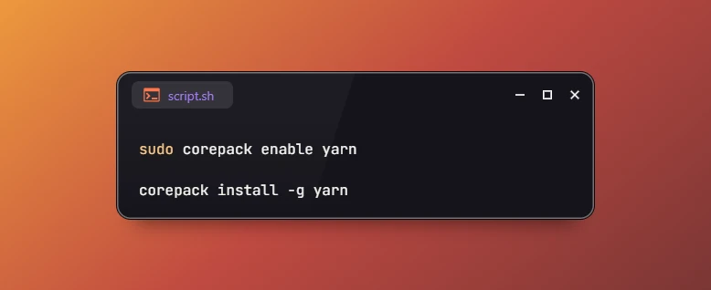 Install Yarn on Ubuntu 26.04