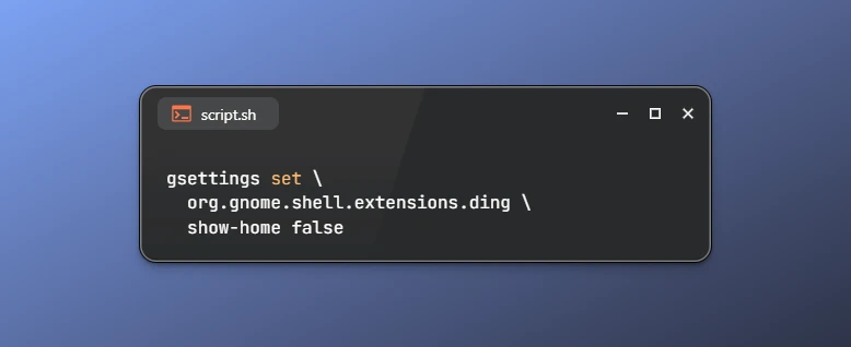 Remove Home Directory Icon from Desktop on Ubuntu