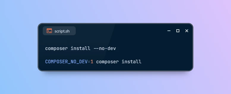 2 Methods to Skip Installing Development Packages in Composer