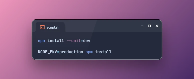2 Methods to Skip Installing Development Packages in npm