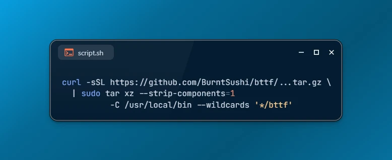 Install bttf Date and Time Tool on Ubuntu 26.04