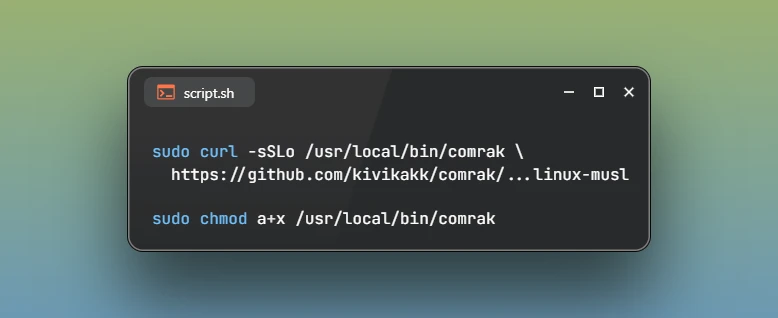 Install Comrak on Ubuntu 26.04