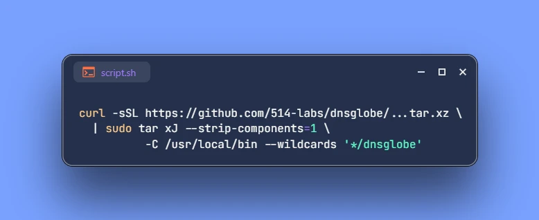 Install dnsglobe on Ubuntu 26.04