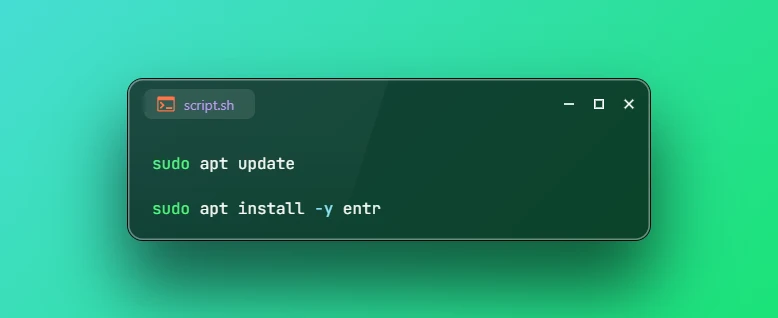 Install entr File Change Watcher on Ubuntu 26.04
