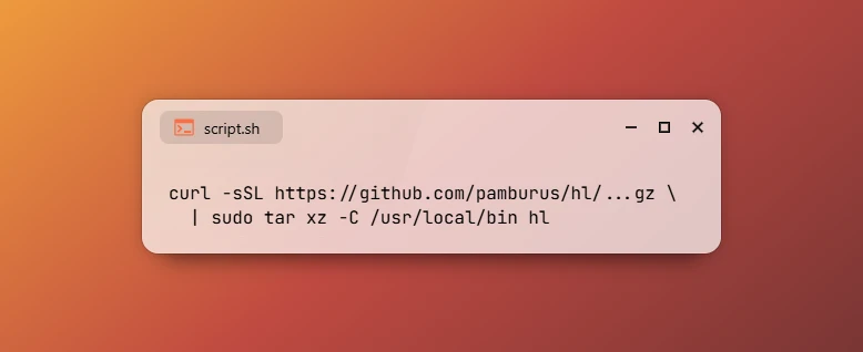Install hl Log File Viewer on Ubuntu 26.04