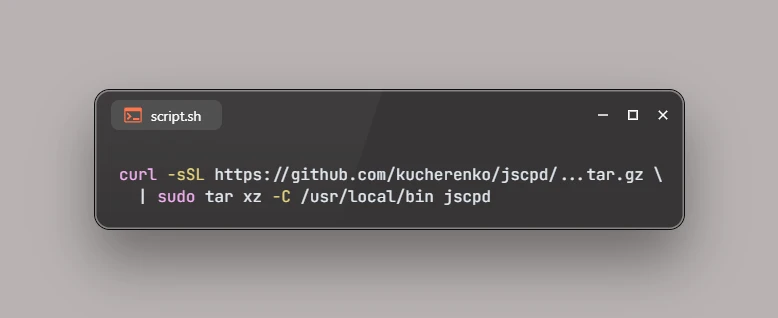 Install jscpd on Ubuntu 26.04