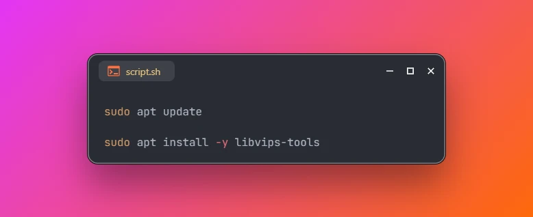 Install libvips Utilities on Ubuntu 26.04