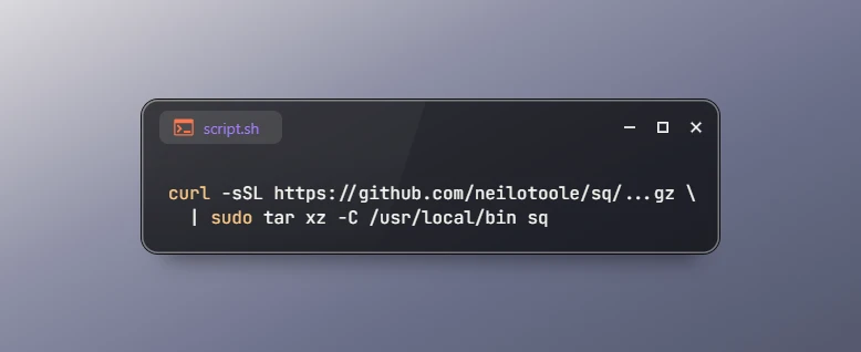 Install sq Structured Data Processing Tool on Ubuntu 26.04