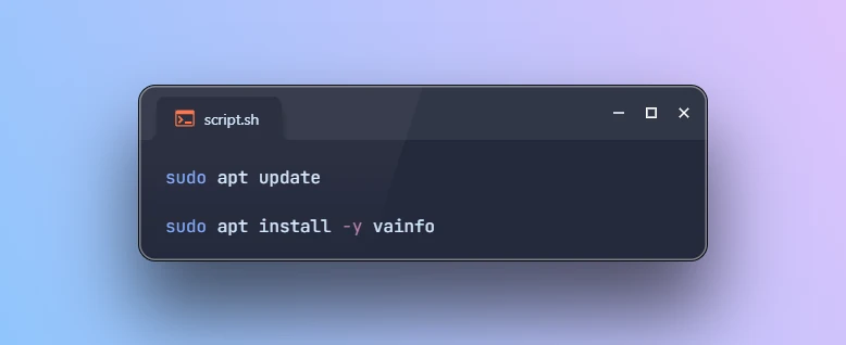 Install vainfo on Ubuntu 26.04
