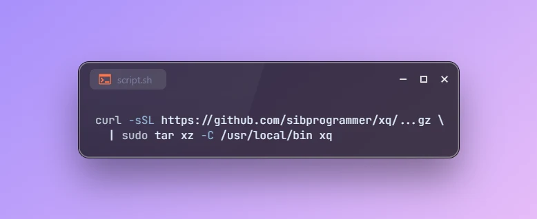 Install xq XML and HTML Processor on Ubuntu 26.04