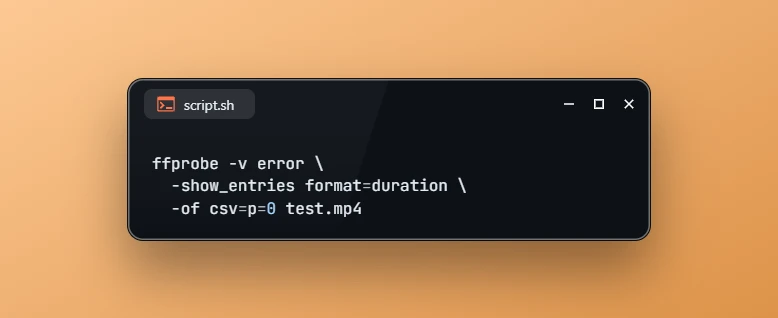 Get Media Duration using FFmpeg