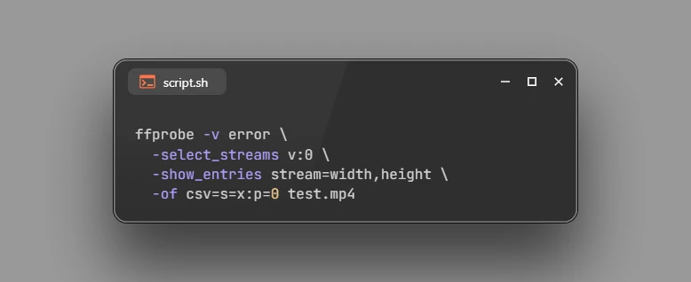 Get Video Resolution using FFmpeg