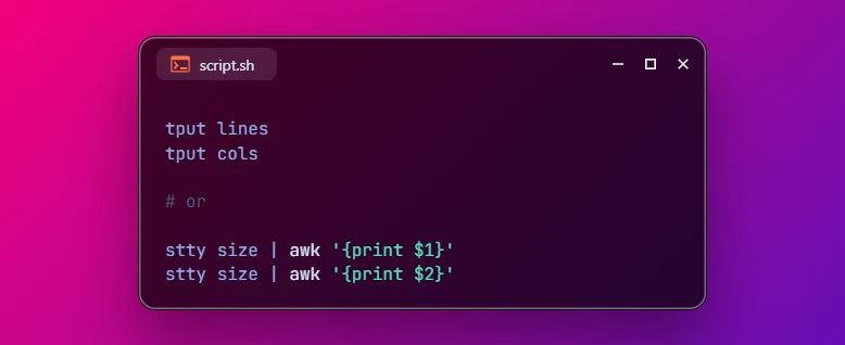2 Methods to Get Terminal Size on Linux