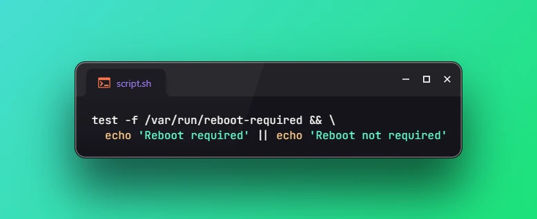 Check if System Reboot is Required on Ubuntu