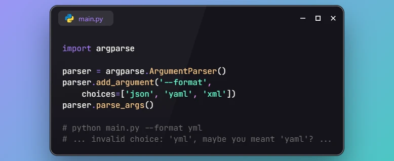 CLI Typo Suggestions are Enabled by Default in Python 3.15