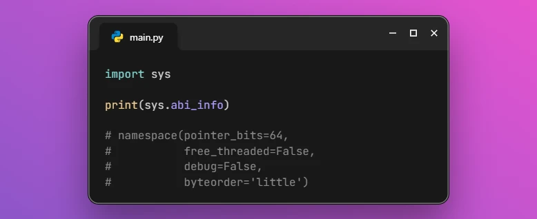 Get ABI Information in Python 3.15
