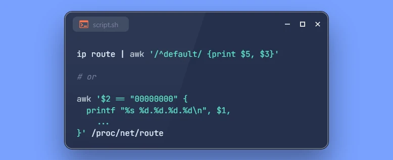 2 Methods to Get Default Gateway IP Address on Linux