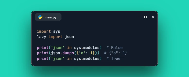 Use Lazy Imports in Python 3.15
