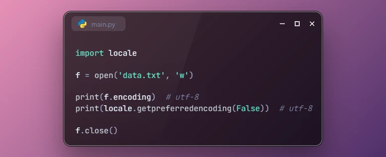 UTF-8 Mode is Enabled by Default in Python 3.15