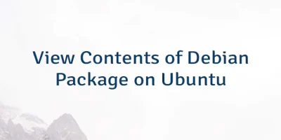View Contents of Debian Package on Ubuntu